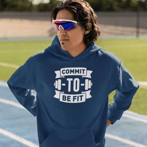 Unisex Heavy Blend Hoodie Commit To Be Fit - Image 9