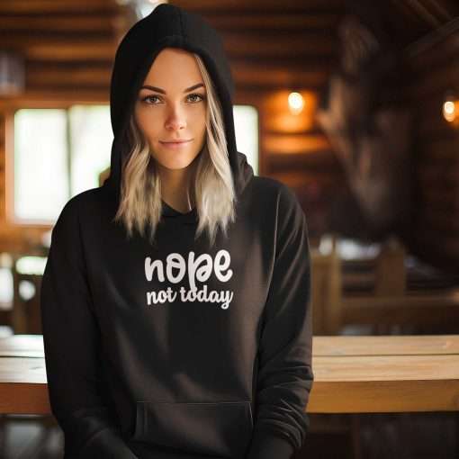 Nope Not Today Unisex Heavy Blend Hoodie - Image 7