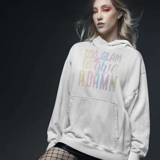 Fashionista Heavy Blend Hoodie Too Glam To Give A Damn - Image 9