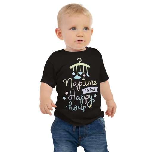 Naptime is My Happy Hour Baby Short Sleeve T-shirt - Image 2