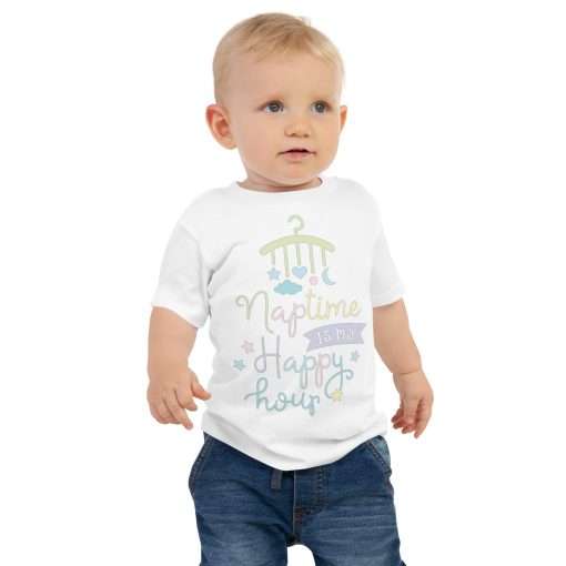 Naptime is My Happy Hour Baby Short Sleeve T-shirt - Image 4