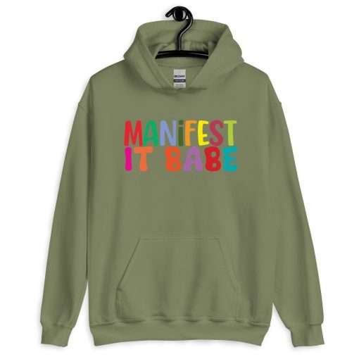 Unisex Heavy Blend Hoodie Manifest It Babe - Image 4