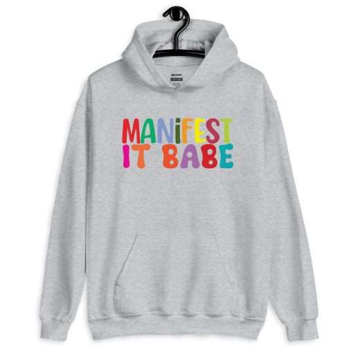 Unisex Heavy Blend Hoodie Manifest It Babe - Image 5