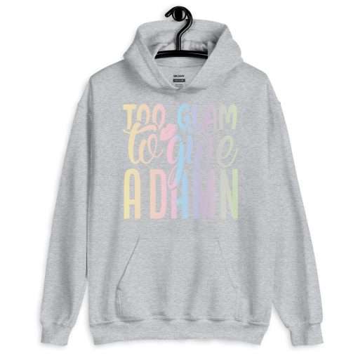 Fashionista Heavy Blend Hoodie Too Glam To Give A Damn - Image 4