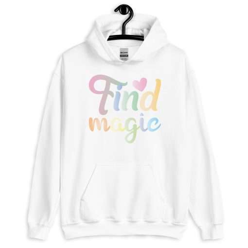 Find Magic Inspirational Quote Soft Stylish Hoodie - Image 6