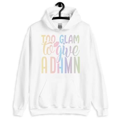 Fashionista Heavy Blend Hoodie Too Glam To Give A Damn - Image 7