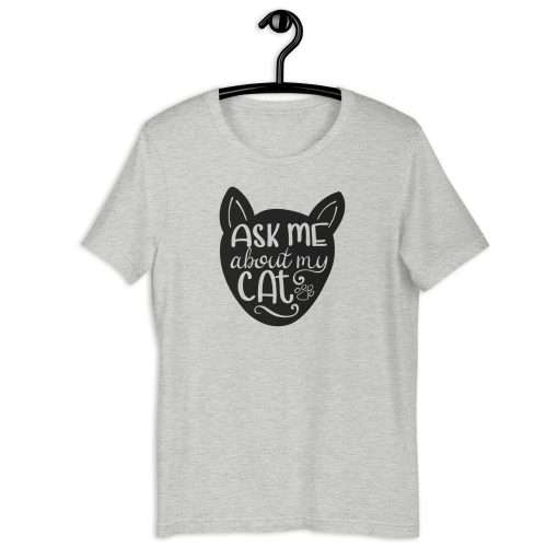 Cat Lovers T-Shirt Ask Me About My Cat - Image 2