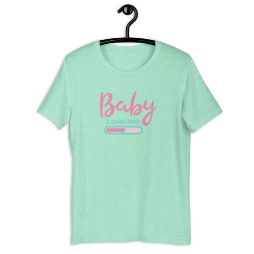 Baby Loading Mom Funny Pregnancy Announcement Tee - Image 7