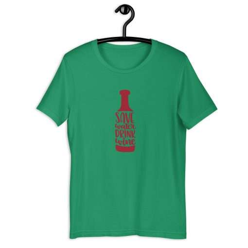 Save Water Drink Wine Quote Tee Funny Wine Lover Shirt - Image 4