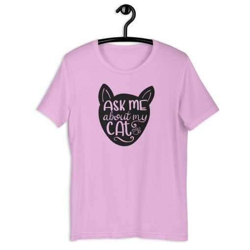 Cat Lovers T-Shirt Ask Me About My Cat - Image 6