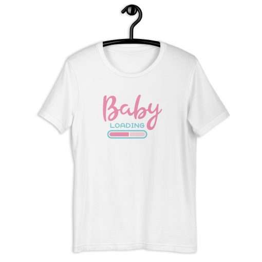 Baby Loading Mom Funny Pregnancy Announcement Tee