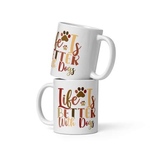 Life Is Better With Dogs Dog Lover Mug - Image 2