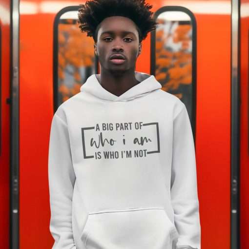 A Big Part of Who I Am Is Who I'm Not Deep Thinkers Hoodie - Image 9