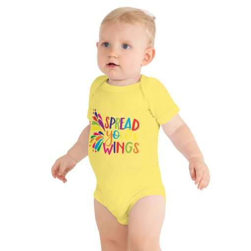 Spread Your Wings Soft Short Sleeve Bodysuit - Image 7