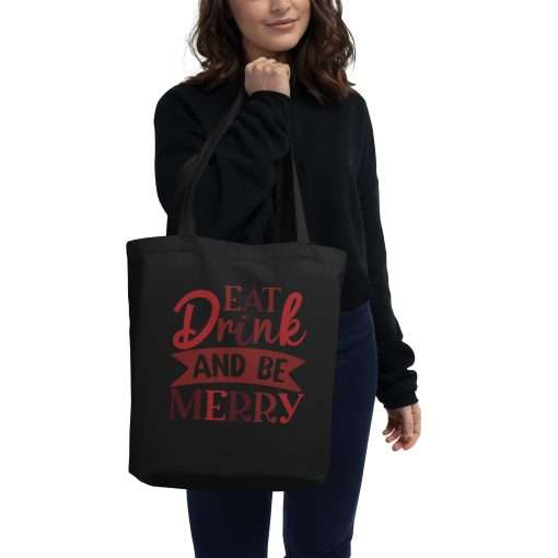 Eco Tote Bag Eat Drink and Be Merry - Image 2