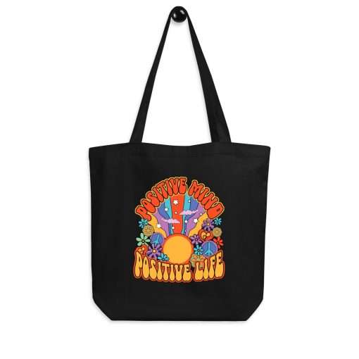 Positive Mind Positive Life Organic Cotton Tote Bag