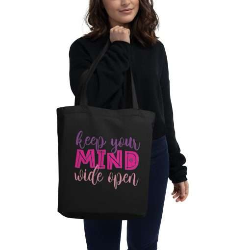 Keep Your Mind Wide Open Organic Cotton Tote Bag - Image 2