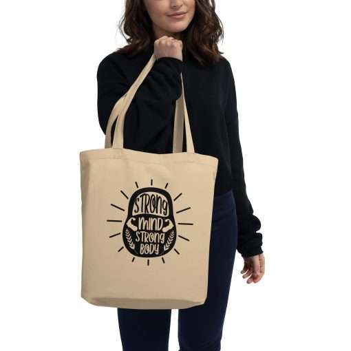 Strong Mind Strong Body Fitness Tote Bag - Image 2