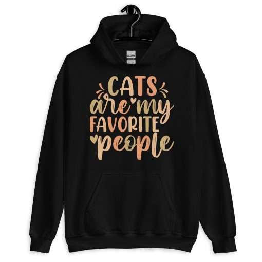 Cat Lovers Hoodie Cats Are My Favorite People - Image 7