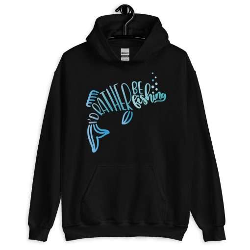 Fishing Enthusiasts Hoodie I'd Rather Be Fishing - Image 2