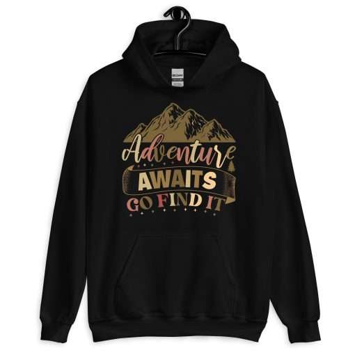 Adventure Awaits Go Find It Inspirational Travel Hoodie - Image 2