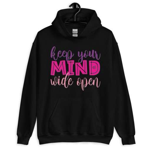 Keep Your Mind Wide Open Inspirational Hoodie - Image 2