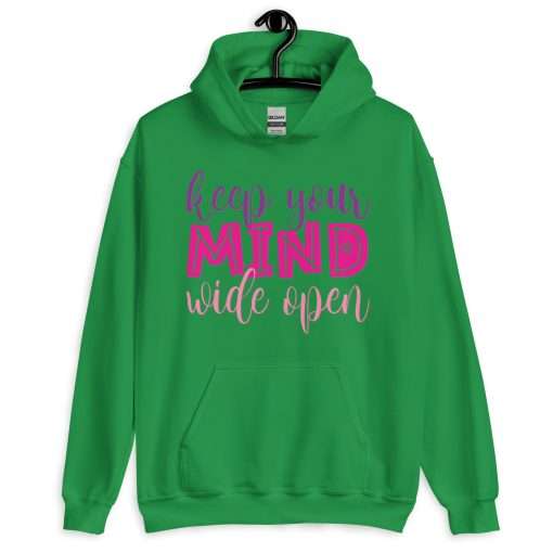 Keep Your Mind Wide Open Inspirational Hoodie - Image 6