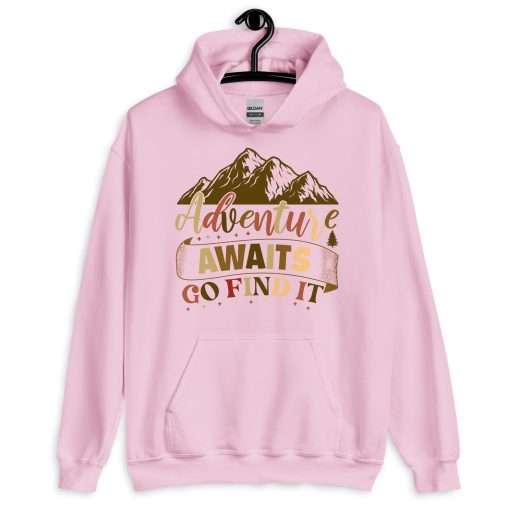 Adventure Awaits Go Find It Inspirational Travel Hoodie - Image 9