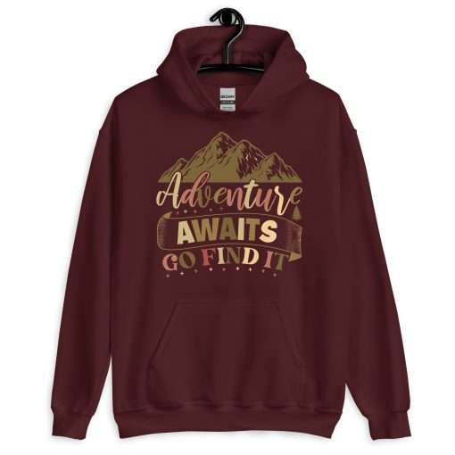 Adventure Awaits Go Find It Inspirational Travel Hoodie - Image 4