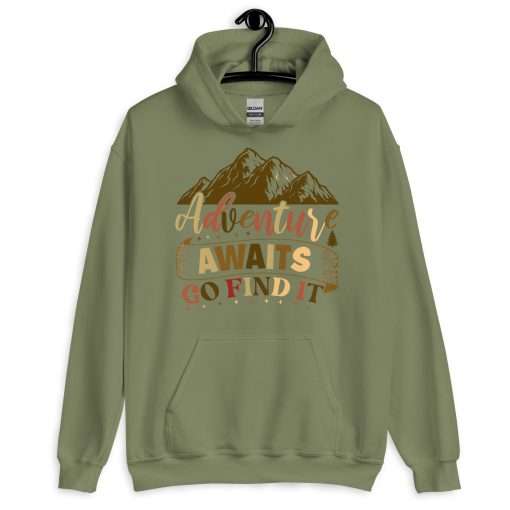 Adventure Awaits Go Find It Inspirational Travel Hoodie - Image 6