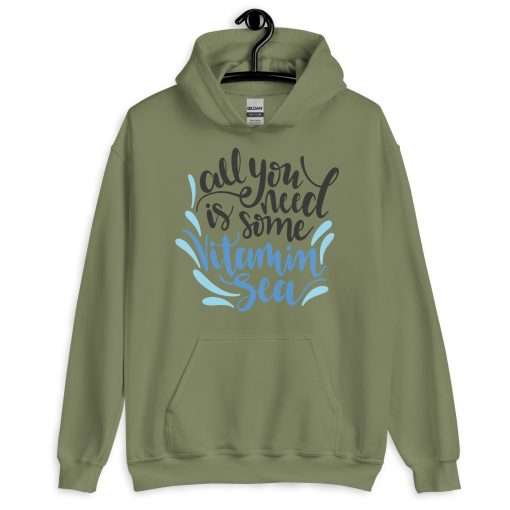 All You Need Is Some Vitamin Sea Beach Lover Quote Hoodie - Image 6