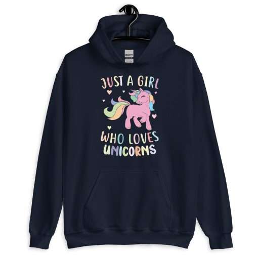 Unisex Heavy Blend Hoodie Just a Girl Who Loves Unicorns - Image 2