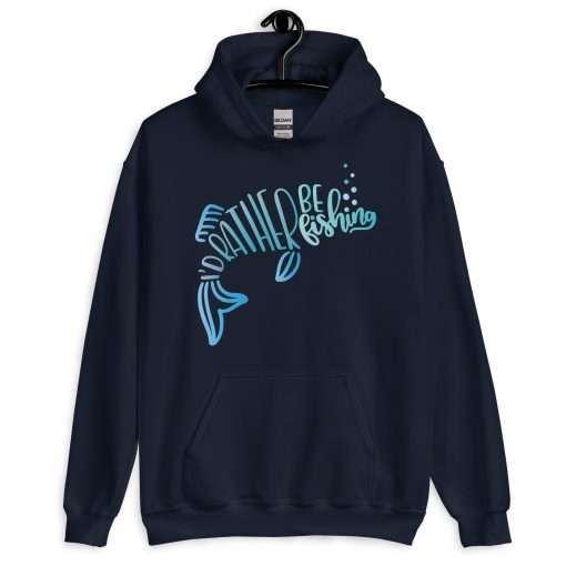 Fishing Enthusiasts Hoodie I'd Rather Be Fishing - Image 3