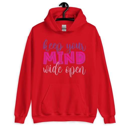 Keep Your Mind Wide Open Inspirational Hoodie - Image 4