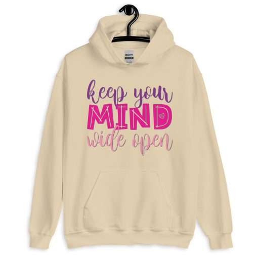 Keep Your Mind Wide Open Inspirational Hoodie - Image 8