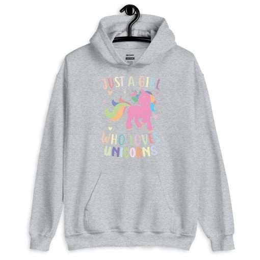 Unisex Heavy Blend Hoodie Just a Girl Who Loves Unicorns - Image 3