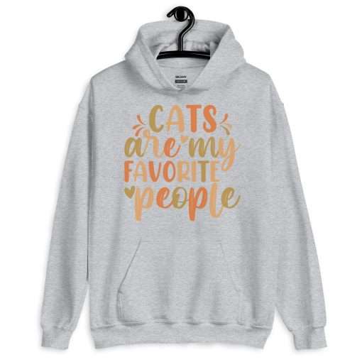 Cat Lovers Hoodie Cats Are My Favorite People - Image 5