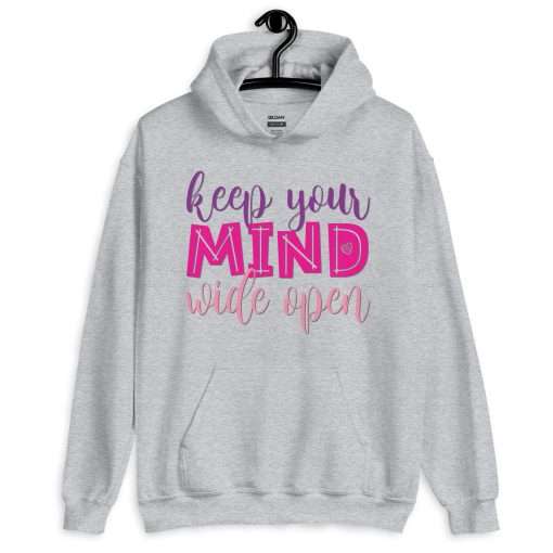 Keep Your Mind Wide Open Inspirational Hoodie - Image 7