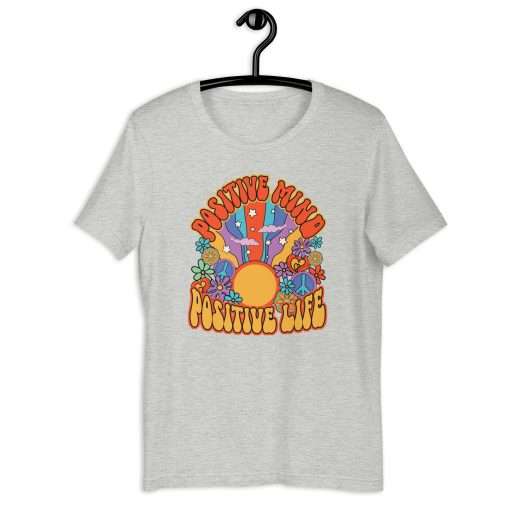 Positive Mind Positive Life Hippie Boho T-Shirt - Image 9