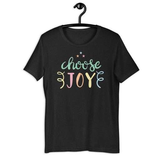 Choose Joy Unisex Soft Comfortable Inspirational Tee - Image 9