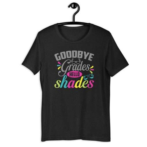 Goodbye Grades Hello Shades Summer Vibes T-Shirt - Image 2