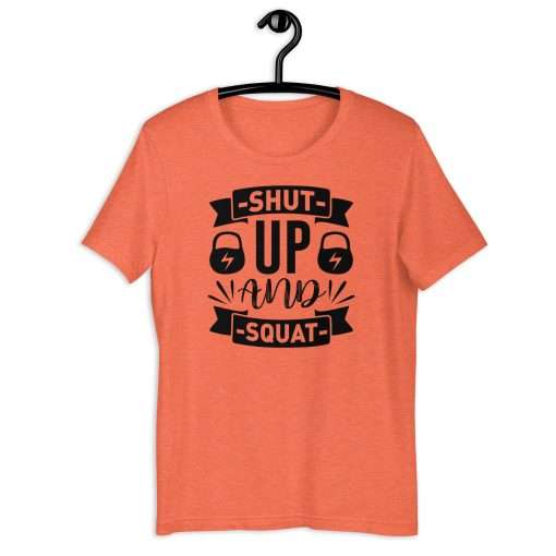 Shut Up and Squat Fitness Quote Shirt - Image 5