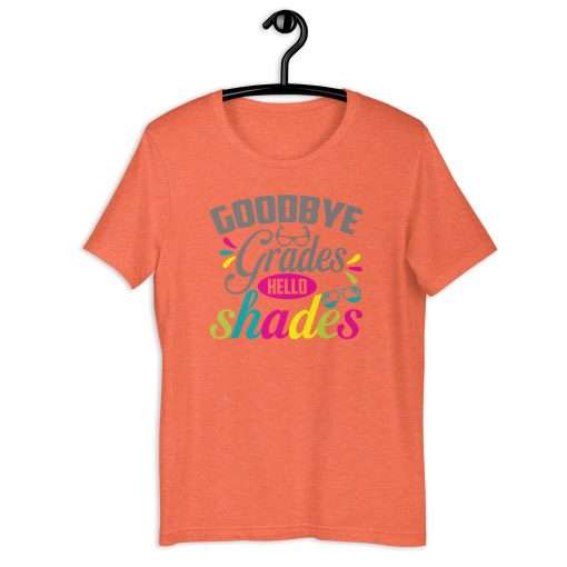 Goodbye Grades Hello Shades Summer Vibes T-Shirt - Image 7