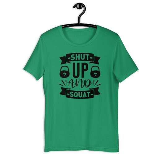 Shut Up and Squat Fitness Quote Shirt - Image 4