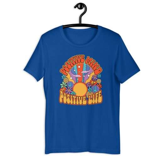 Positive Mind Positive Life Hippie Boho T-Shirt - Image 5