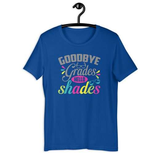 Goodbye Grades Hello Shades Summer Vibes T-Shirt - Image 4