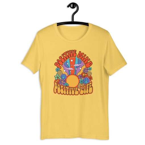 Positive Mind Positive Life Hippie Boho T-Shirt - Image 10