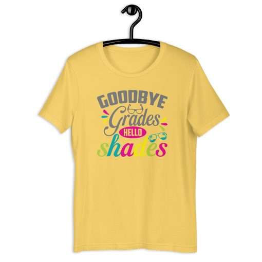 Goodbye Grades Hello Shades Summer Vibes T-Shirt - Image 10