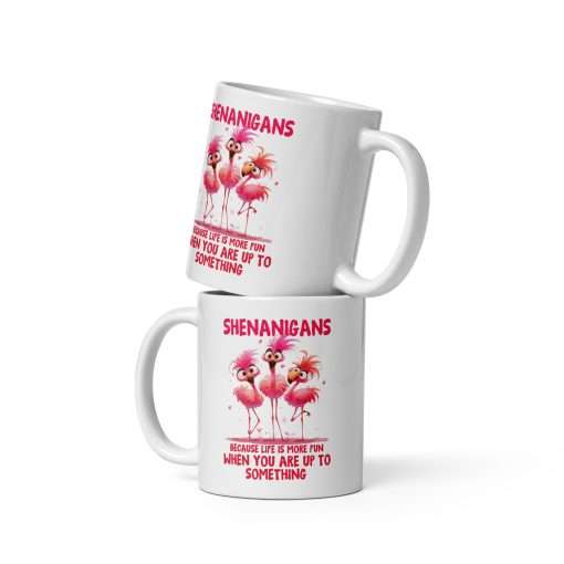 Funny Shenanigans Pink Flamingo Mug - Image 2